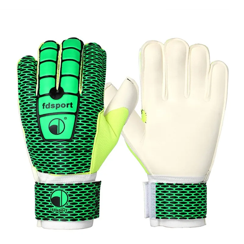 

Football Goalkeeper Gloves with Finger Guard Latex Sports Gloves Wear-resistant Non-slip Soccer Training Protective Goalie Glove