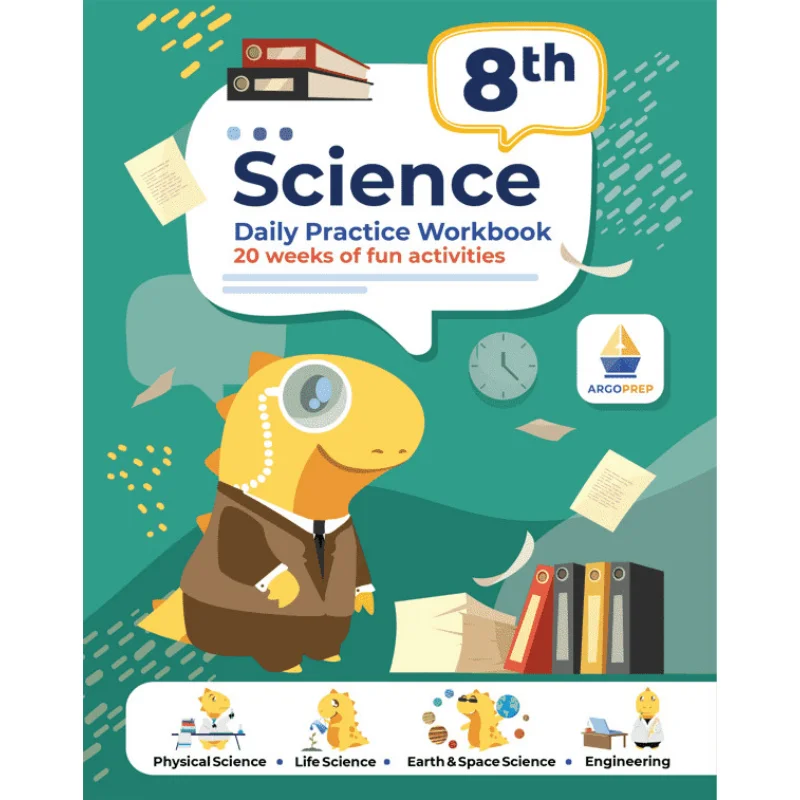 

8th Grade Science Daily Practice Workbook 20 Weeks Of Fun Activities Physical Life Earth And Space Science Engineering Video Exp