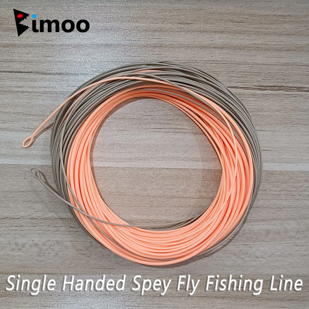 Bimoo 90FT Single Handed Spey Fly Fishing Line Weight Fowarded Floating Fly Line 1