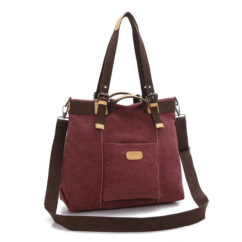 Women's New Canvas Bag Women's Retro Fashion Versatile Handheld One Shoulder Crossbody Bag Fashion Big Bag Trend сумка женская