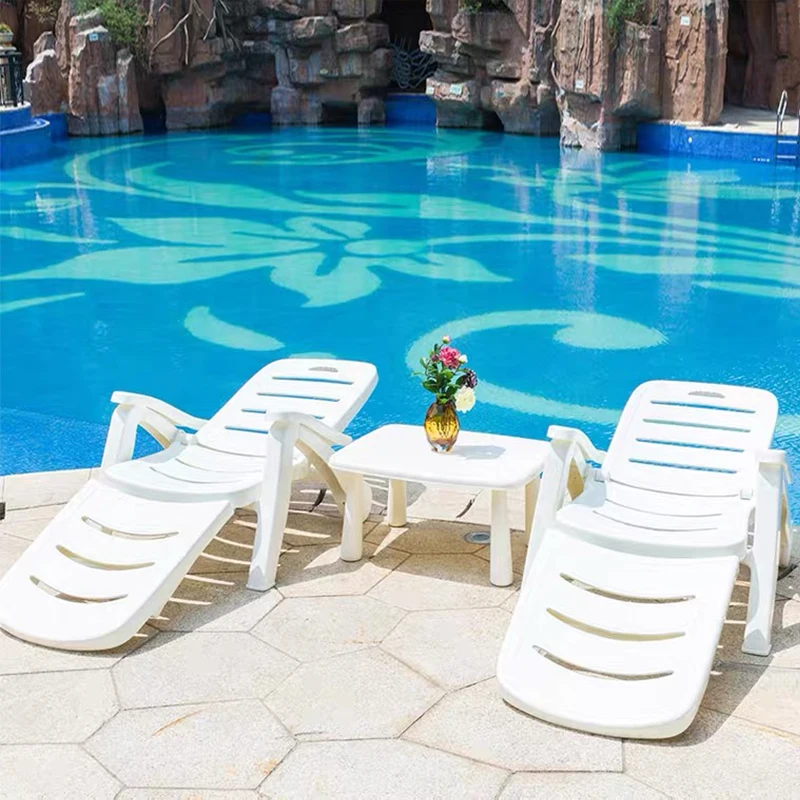 

Outdoor Furniture Modern Foldable Wholesale Retail ART-1244 Antique Beach Chair Swimming Pool Plastic Sun Lounger