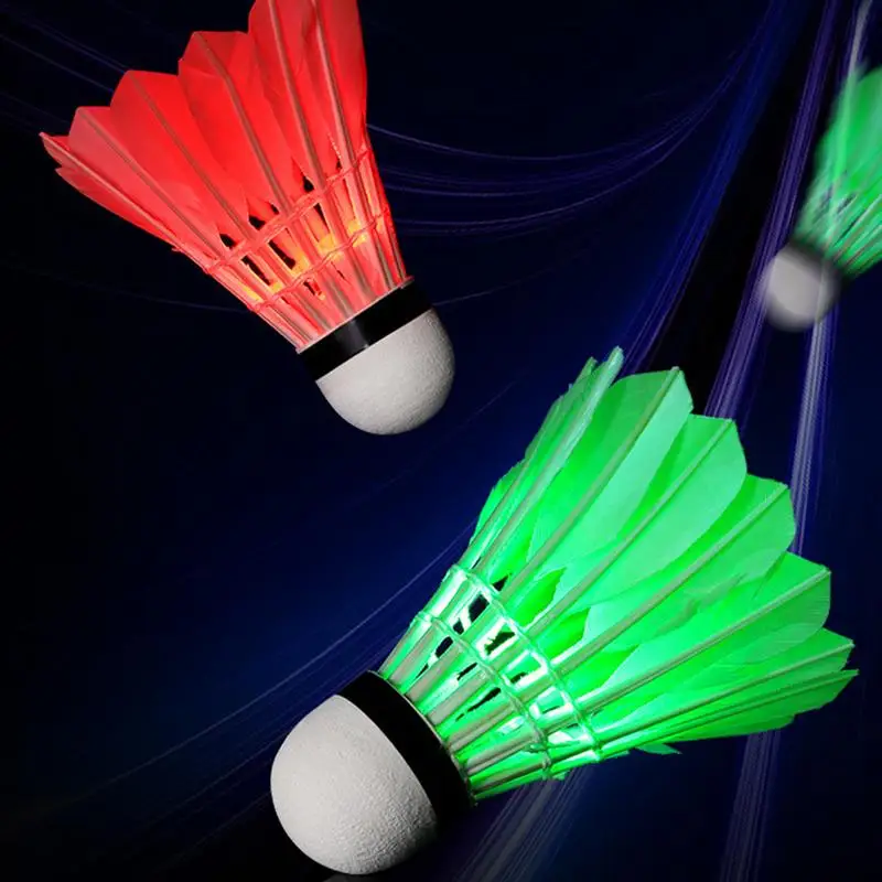 Sports Badminton Balls Training Colorful Badminton Balls Sport Activities Feather Badminton Shuttlecocks For Balcony Garden