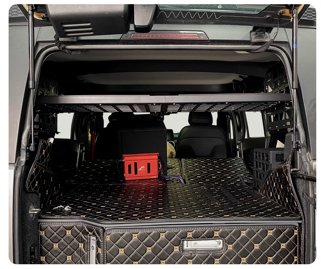 

Подходит для Baic BJ40 Plus/BJ40L (4-дверные) 2017-2022, полка для багажника, панель хранения Molle, органайзеры, стеллажи для Debri