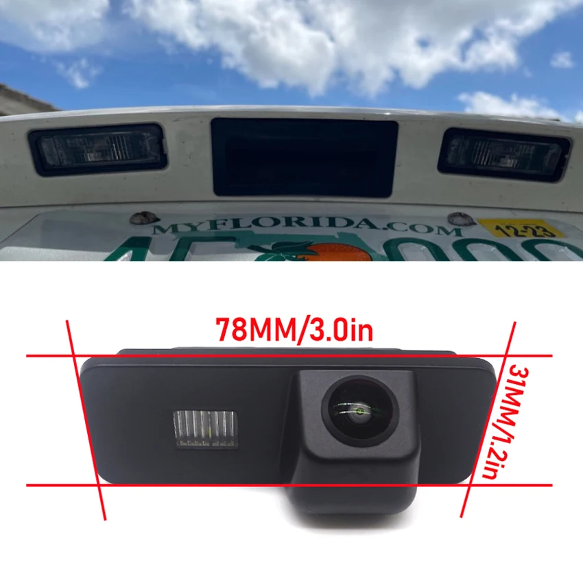 Night Vision Rear View Camera Reversing Camera Car Back up Camera HD CCD For Seat Alhambra 7N Mk2 Leon Mk2 1P Mk3 5F 2005~2016