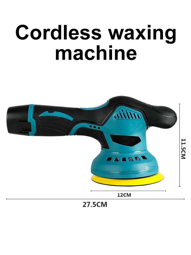 Car Polishing Machine 12V Cordless Polisher 8 Gears 125mm Dia Grind Automotive Electric Waxing Repairing Wireless Sander Polish