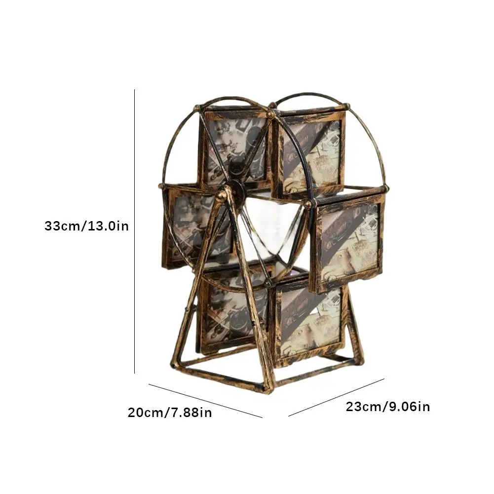 Windmill Photo Frame Display Stand 5Inch Rotating