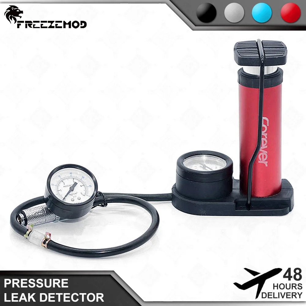 FREEZEMOD Aluminum Alloy Air Pressure Leakage Tester Leak Sensor Cover Barometer Water Cooling PC MOD Liquid Cooler