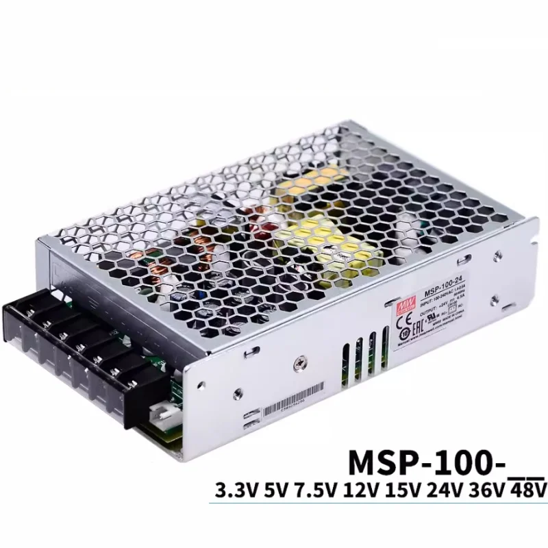 

Блок питания MEANWELL MSP-100 медицинского назначения, 100 Вт, с выходным напряжением 3.3 В, низким током утечки, доступен в вариантах 5/7.5/12/15/24/36/48 В