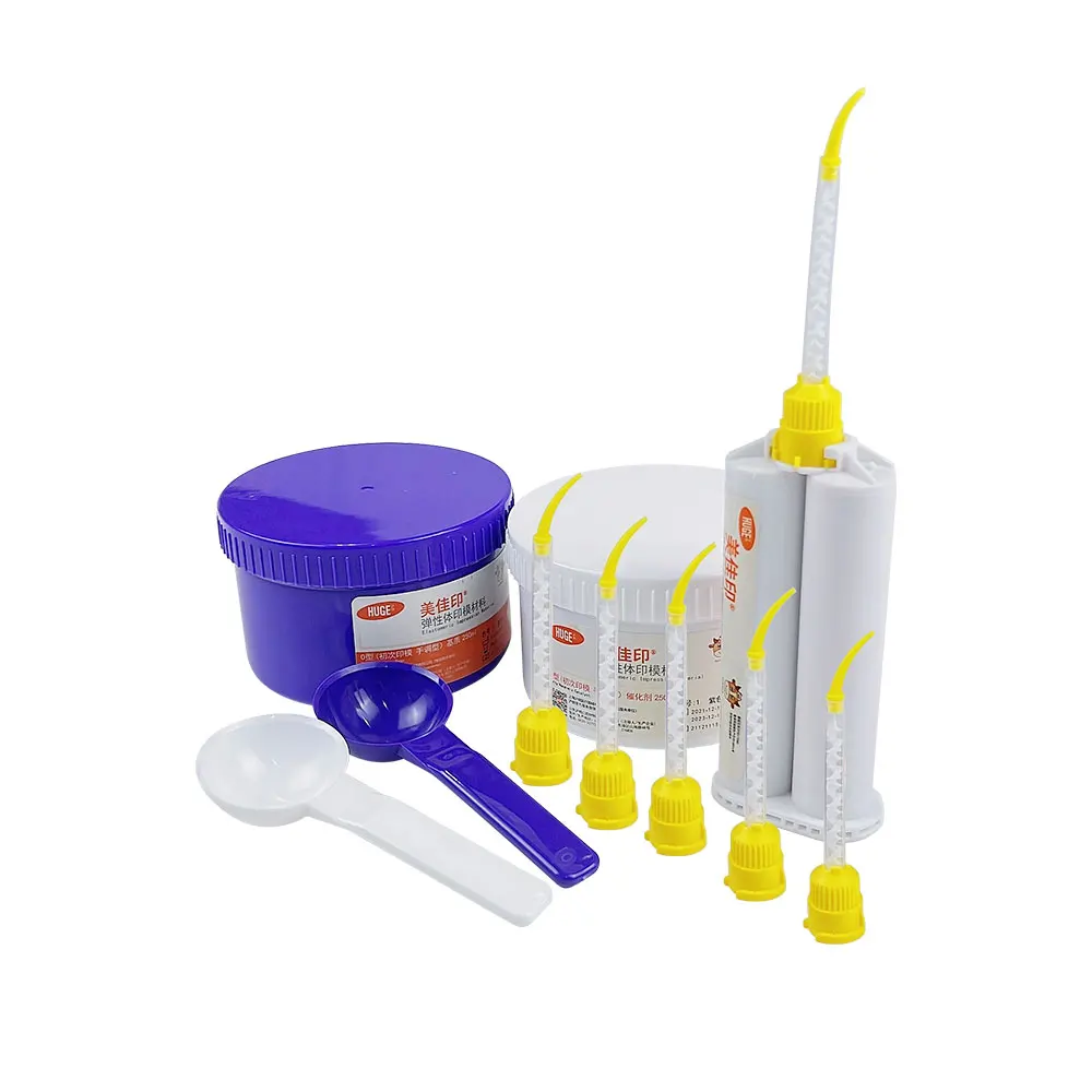 Dental Impression Material Impression Kit For Mixing Tips Tubes Heads Light Body Putty Silicone Rubber Elastomeric Type