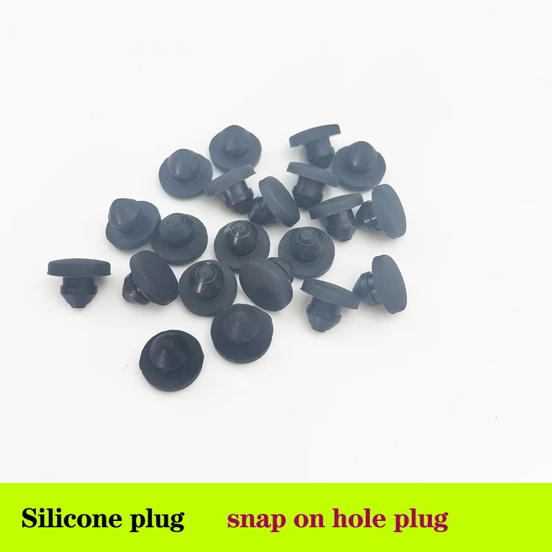 1/5/10/20Pcs Black Silicone Rubber Snap-on Hole Plug 2.5 3 3.5 4 4.5 5 5.5 6 6.5 7 7.5 8 to 12mm Blanking End Caps Seal Stopper