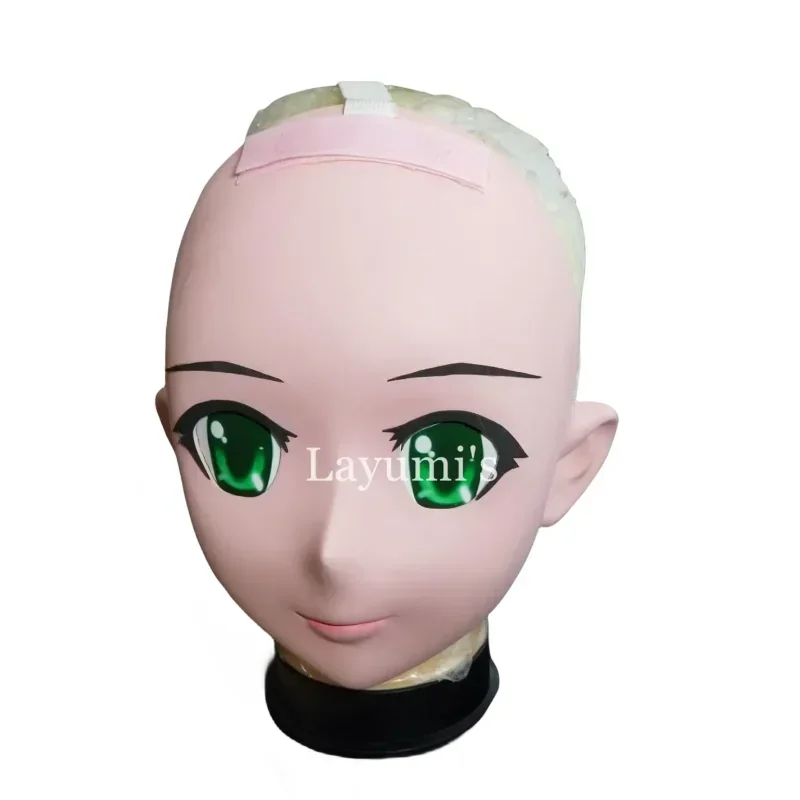 (JW-Mask22) Kigurumi Transsexuals Beauty Makeup Cosplay Silicone Half Head Mask Anime Kigurumi Masks Crossdresser BJD Doll