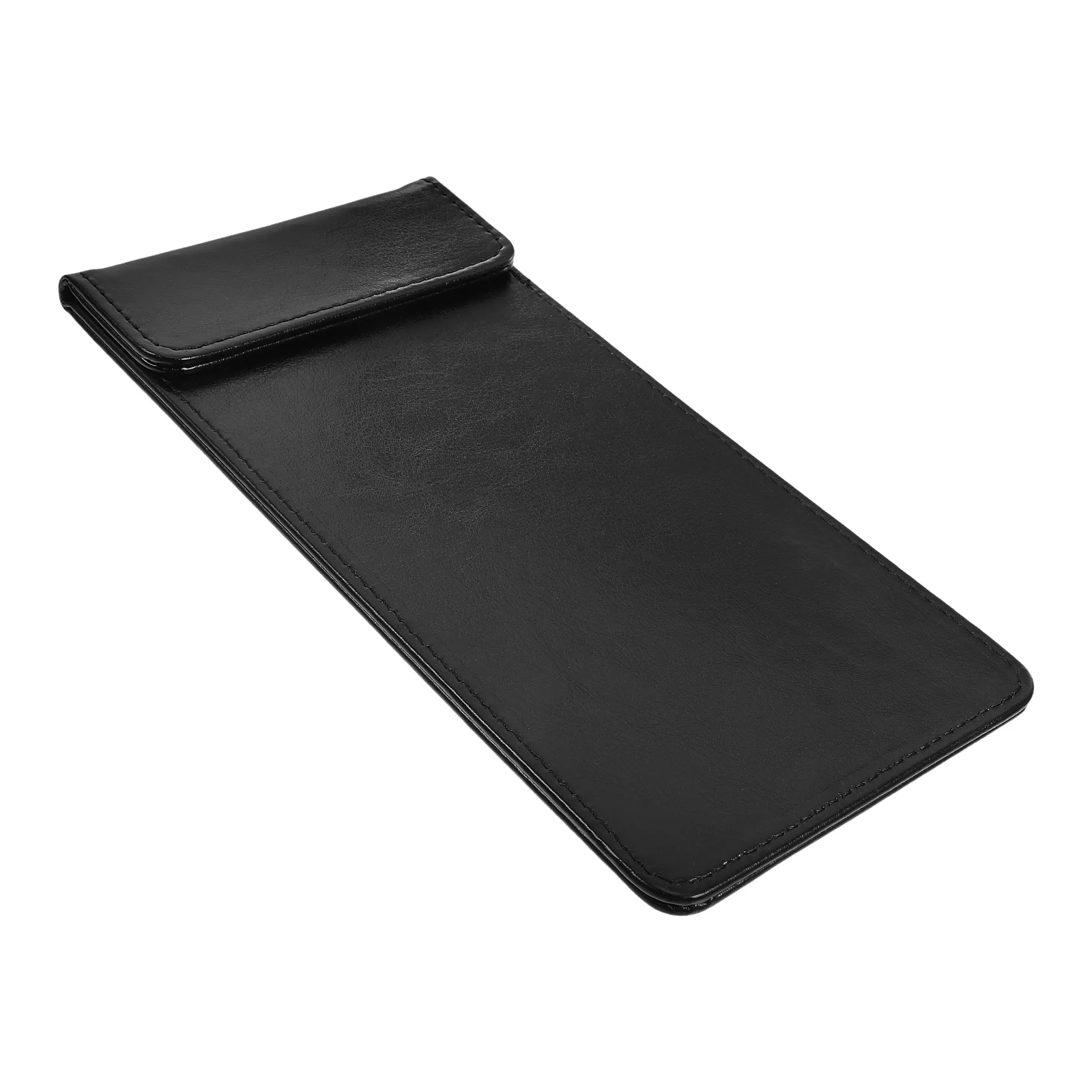 

Restaurant Menu Clipboard Magnetic Buckle Black Faux Receipts Papers Writing Pad Office Classroom Clipboards