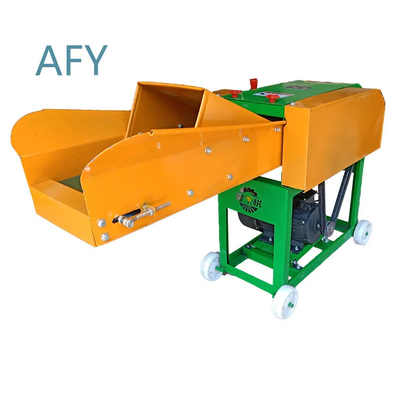 Dry and Wet Guillotine Machine for Household Farming 220V Cattle Sheep Feed Cutter for Corn Straw Grass Crushing Farm