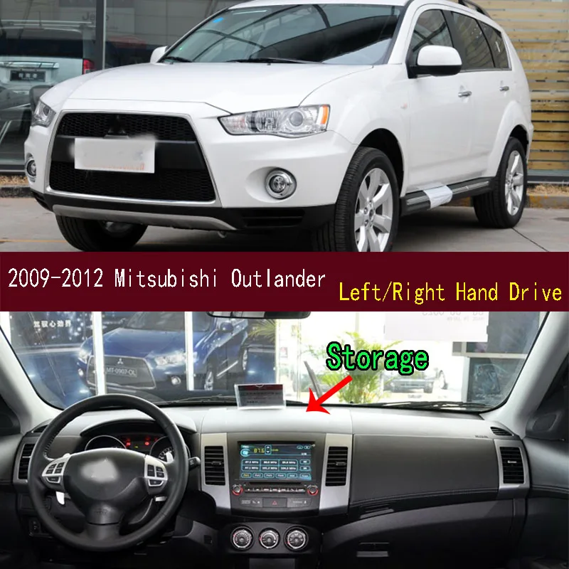 

For 2009-2012 Mitsubishi Outlander Dashmat Dash Mat Dashboard Cover Instrument Panel Sunscreen Pad Ornaments