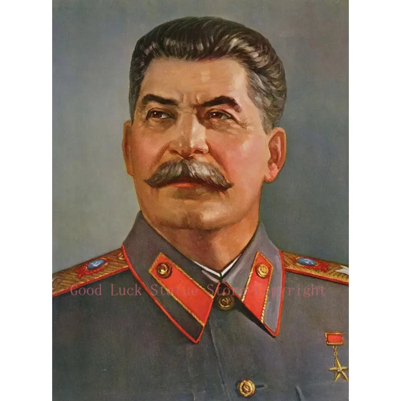 wholesale painting # TOP art  good quality --SOVIET  WW2 oil painting-Russia joseph stalin portrait print art painting on canvas