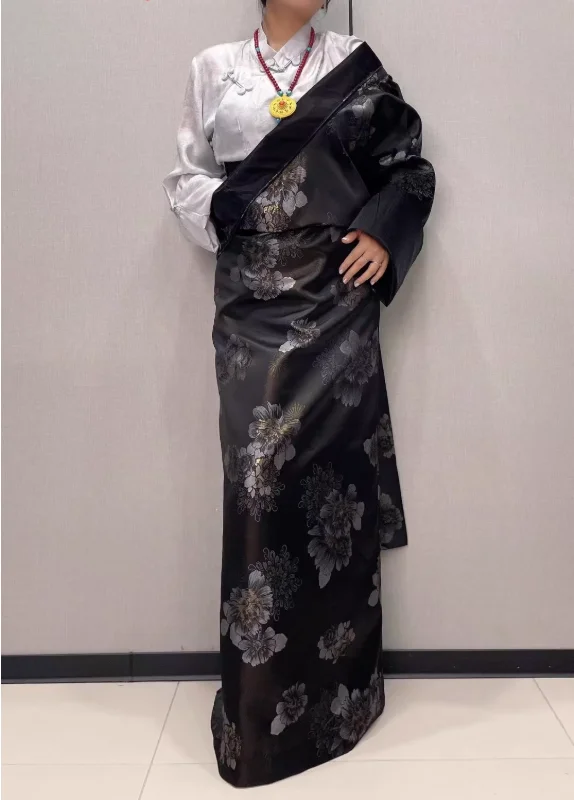 Túnica tibetana individual para mujer china Xizang