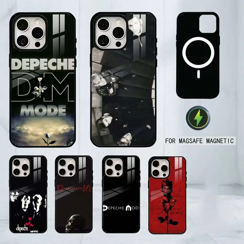 

Band D-Depeches M-Modes Phone Case For iPhone17,16,15,14,13,12,11 Plus,Pro Magnetic with Magsafe Wireless Charging