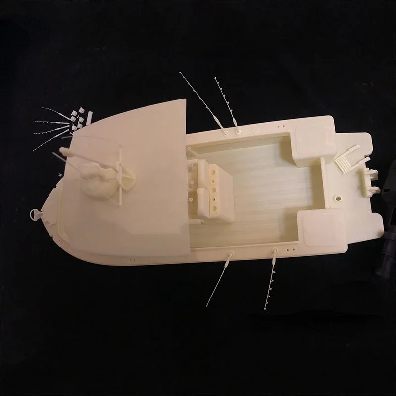 RC Fishing Boat Model 1/12 Assembly Kit Fishing Boat Model Simulation Ship Model Resin Hull