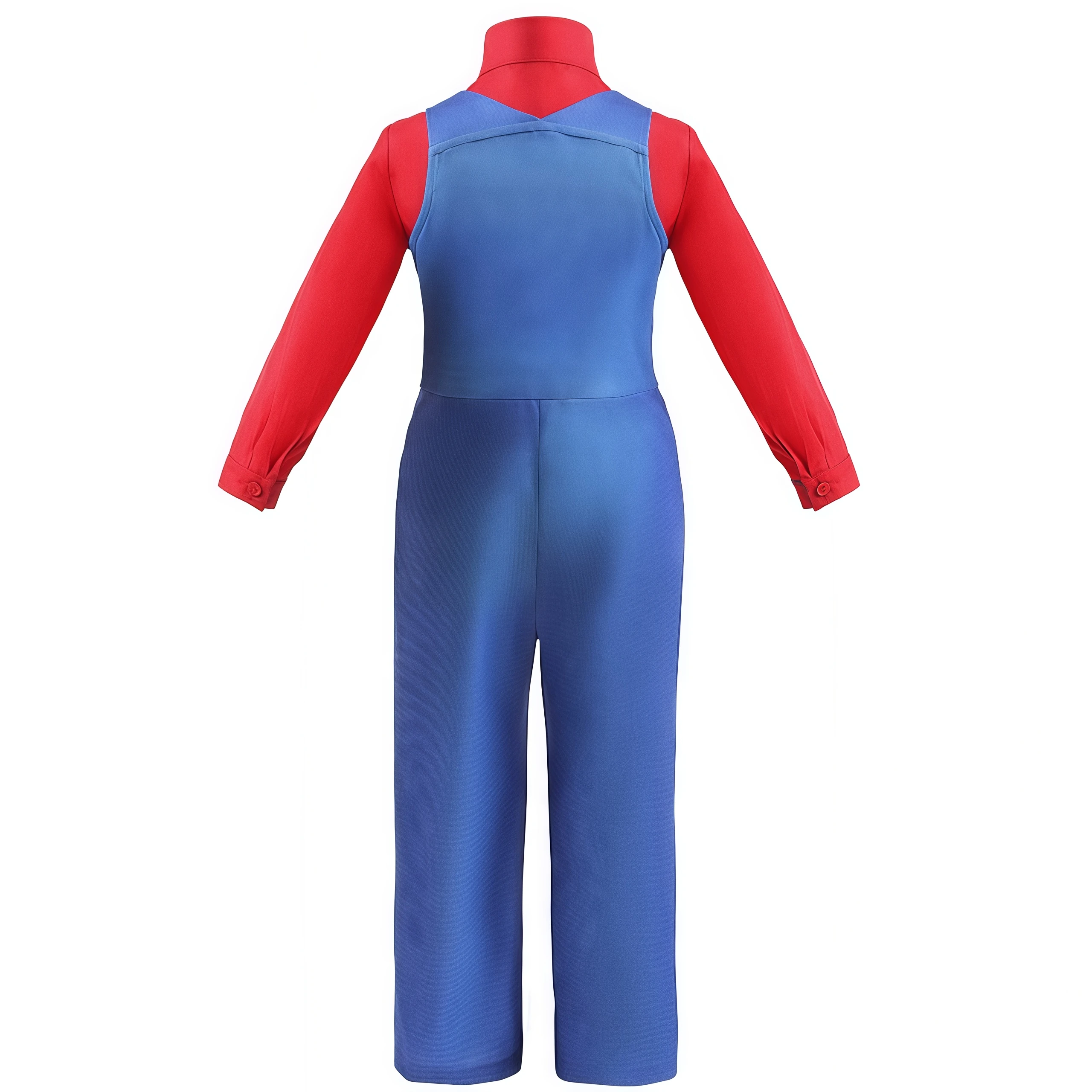 Anime Luigi Bros Game Cosplay Costume Boys Shirt Overall With Accessories For Kids Halloween Birthday Party Performance Outfits