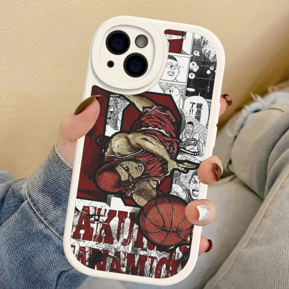 Japan Comic Slam dunk Sakuragi Phone Case Hard Leather For iPhone 14 13 12 Mini 11 14 Pro Max Xs X Xr 7 8 Plus Fundas