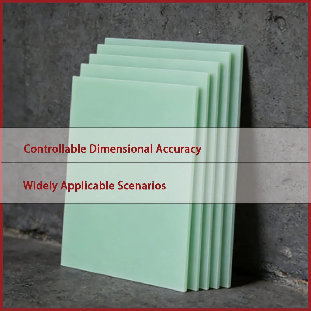 Epoxy resin square board with a thickness of 0.5-5mm is used for electrical equipment components, electronic component pads, etc