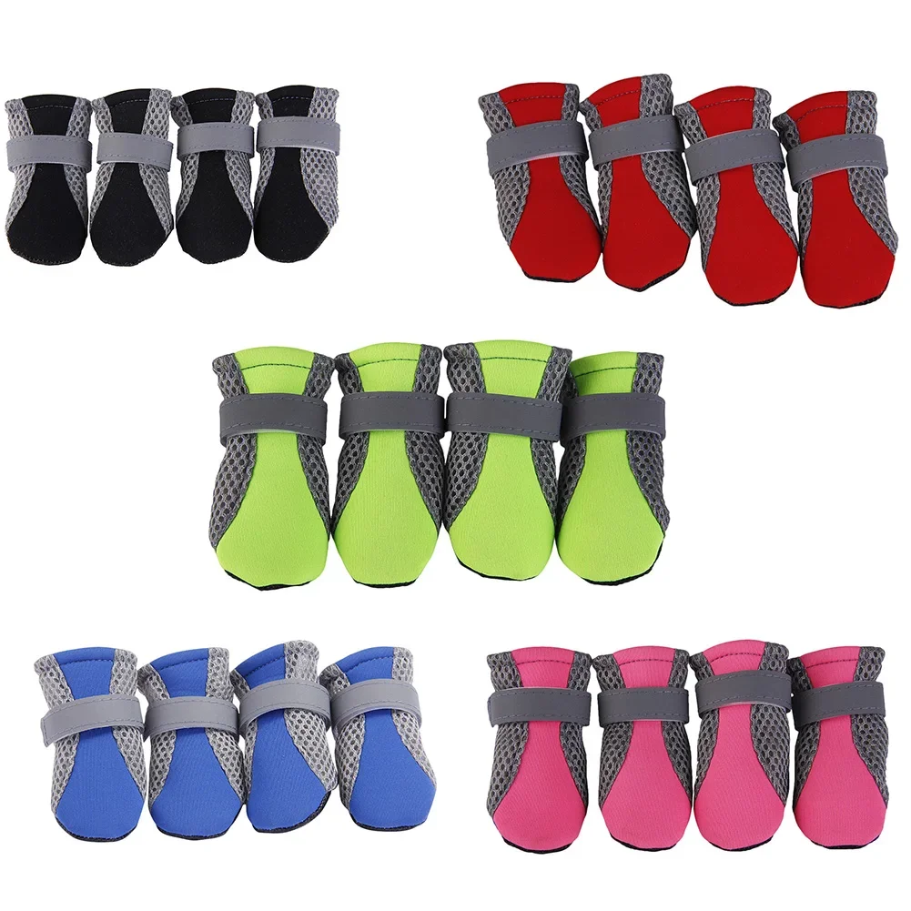 Non-Slip Dog Sport Shoes Pet Paw Protector Puppy Waterproof Casual Anti-skid Sneakers Dog Breathable Booties for Pet Supply Dogs