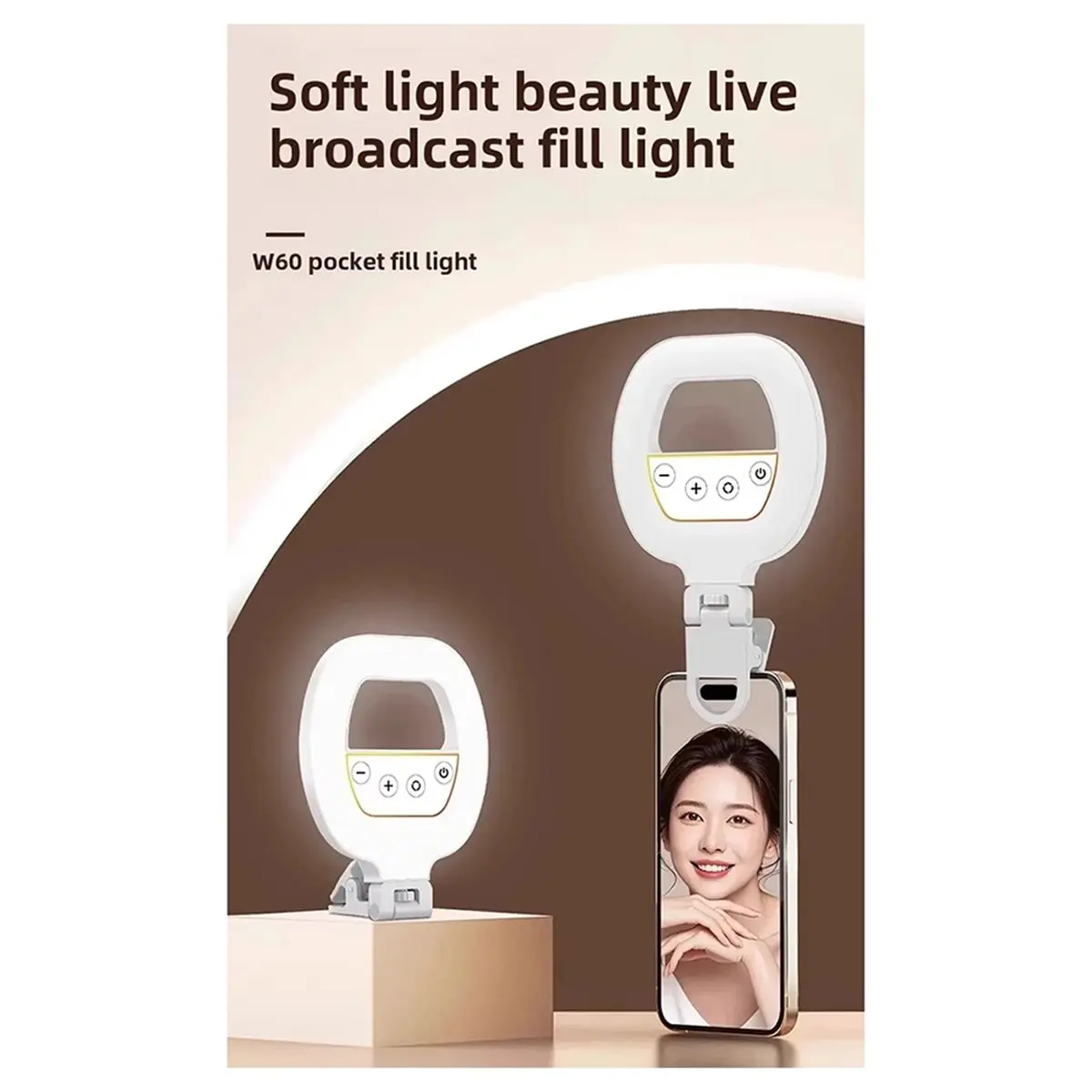 

Портативная кольцевая лампа BABQ для телефона с RGB-подсветкой и Bluetooth-пультом для селфи, зарядное устройство для селфи-лампы