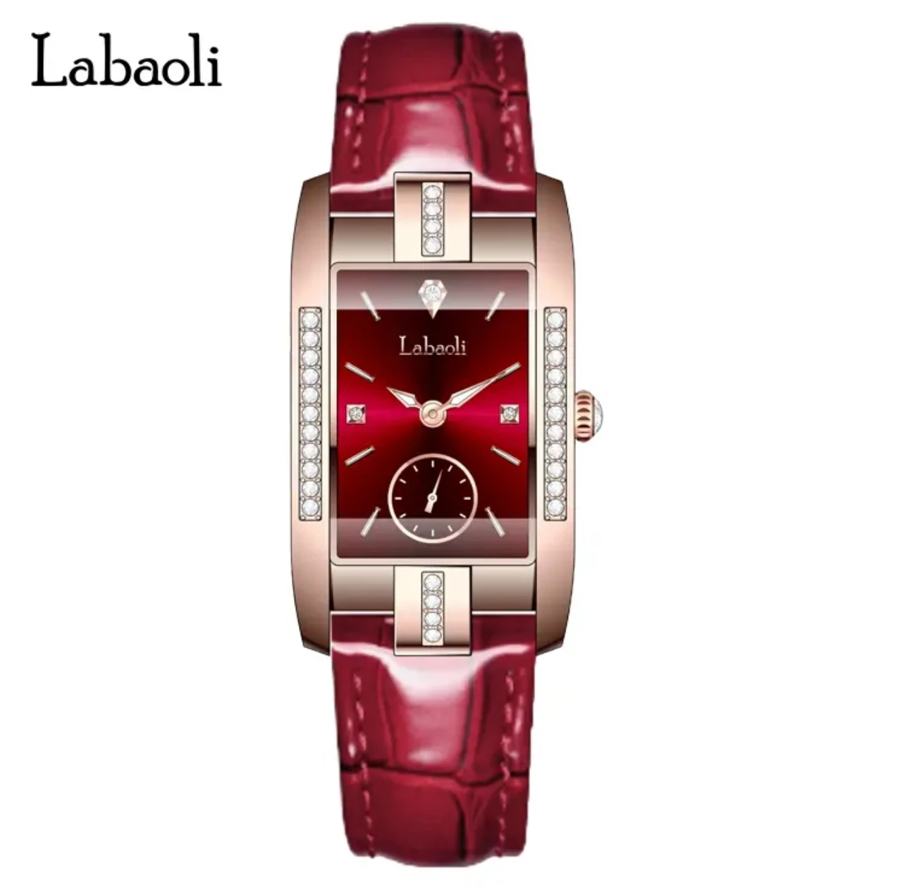 ساعة أنيقة للسيدات موضة جديدة مضيئة مربعة كلاسيكية للسيدات ساعة كوارتز هدية نسائية ساعة فاخرة عالية الجودة #5