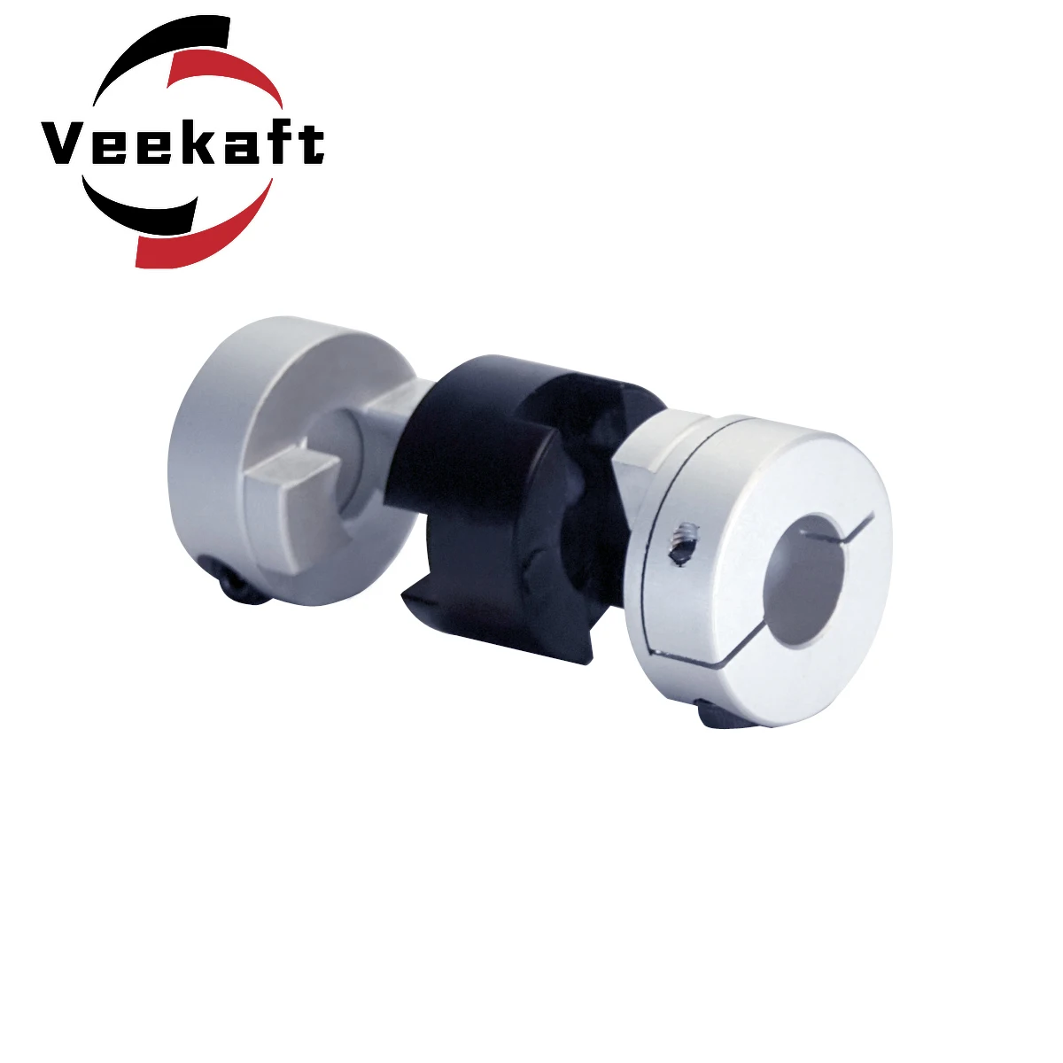 Veekaft Oldham Slider Coupling D50L53 High Torque Low Inertia Screw Type Slider Coupling For Motor Connector CNC Drive Shaft