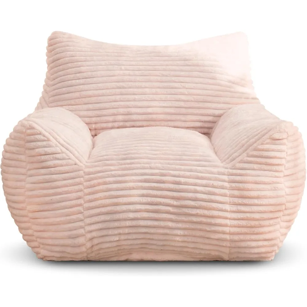 كراسي كراسي بين باج كبيرة لغرفة المعيشة - أكياس القماش المملوءة بالقطيفة مع الراحة #3