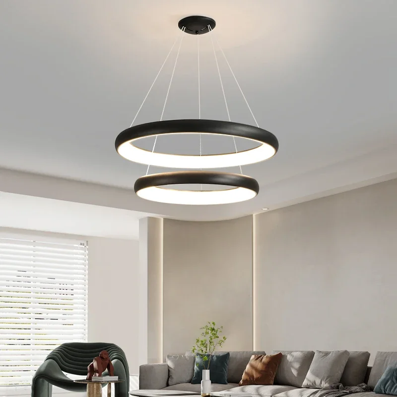 modern-circular-led-chandelier-for-dining-room-bedroom-corridor-kitchen-black-white-remote-control-interior-decoration