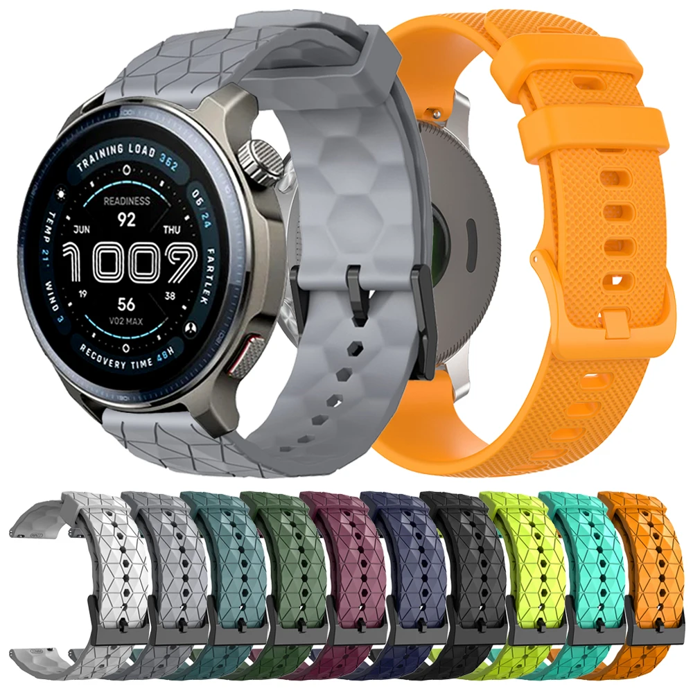 20mm 22mm Silicone Watch Bands For AMAZFIT BIP 6 5 Active 2 Stratos 3 Zepp Z Sports Strap For AMAZFIT BALANCE 2 GTS/GTR Bracelet