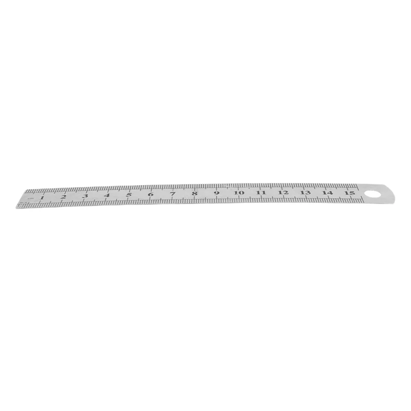 15cm 6 Inch Stainless Metal Ruler Measuring Tool