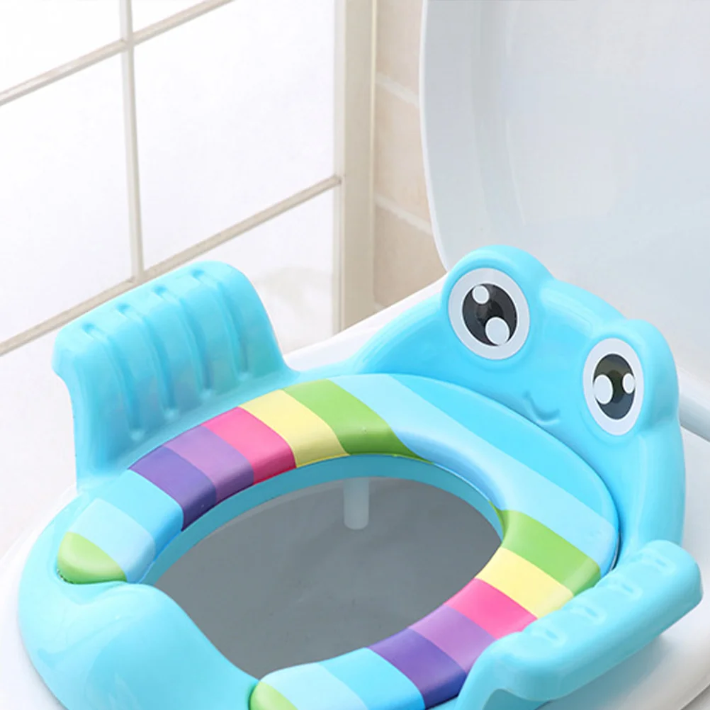 Pattern Toddler Toilet Training Seat Baby Potty Seat Kids Toilet Trainer Ring (Blue) Baby Toilet Training Seat