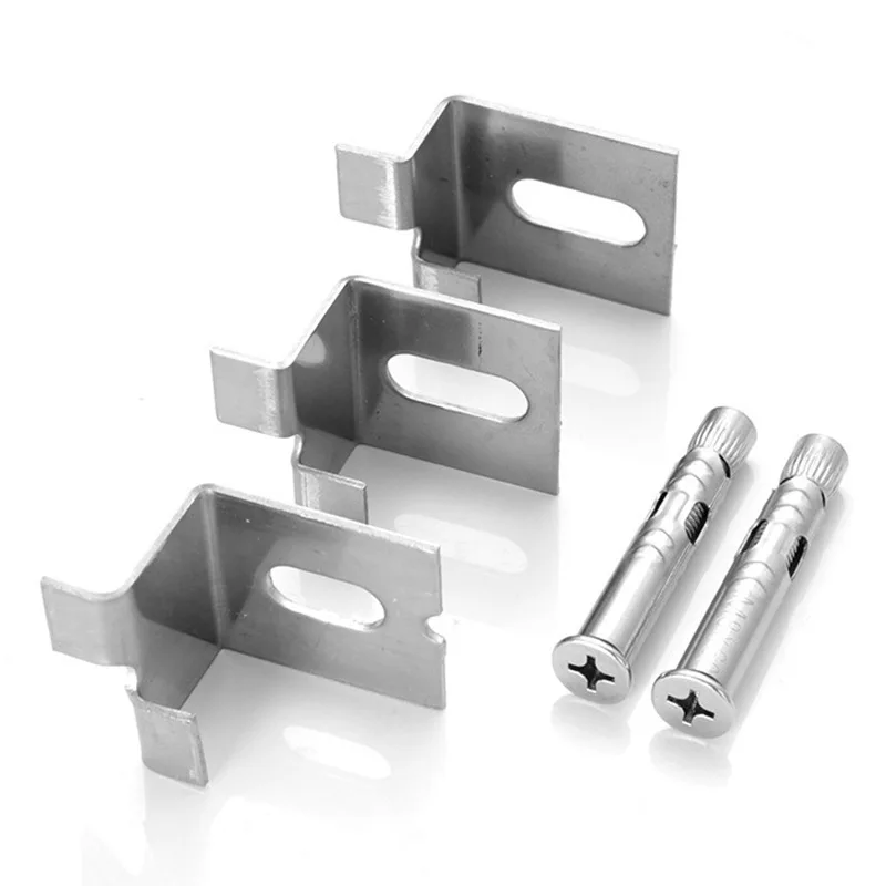 

50pcs Ceramic Tile Hooks Stainless Steel Hook Wood Plank Stone Hook External Wall Fixed Bracket Hardware Tool Accessories