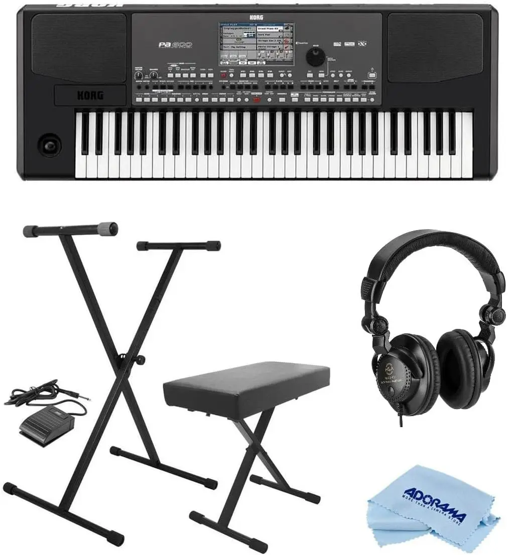 

BRAND NEW Korg Professional 61-Key Arranger Keyboard w/Built-In Speakers and TouchView Color TFT Display - With Keyboard Stand/B