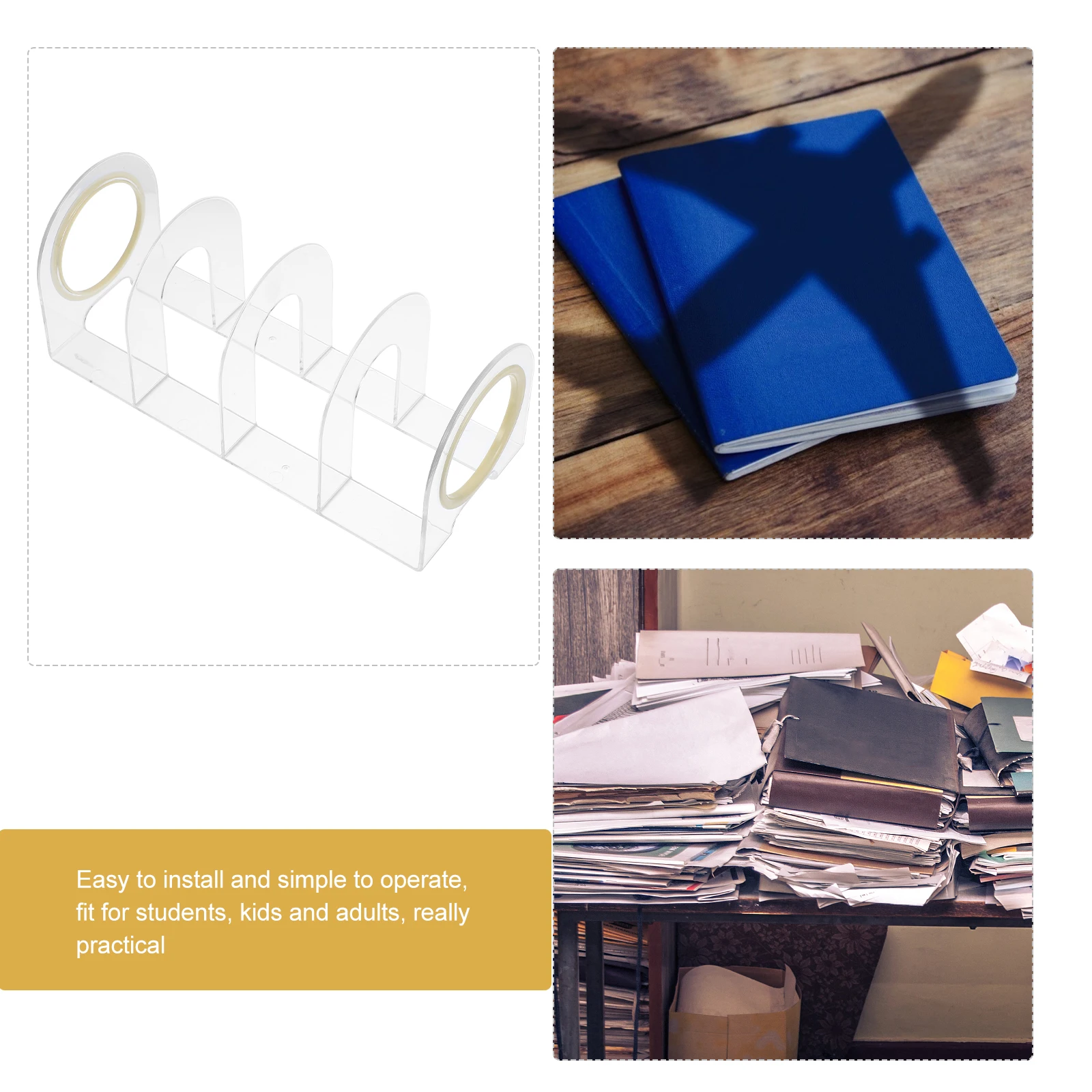 

Multifunctional Book Holder Bookend Rack Storage Stand For Books Magazines Files Desktop Office Home Decorative Organizer