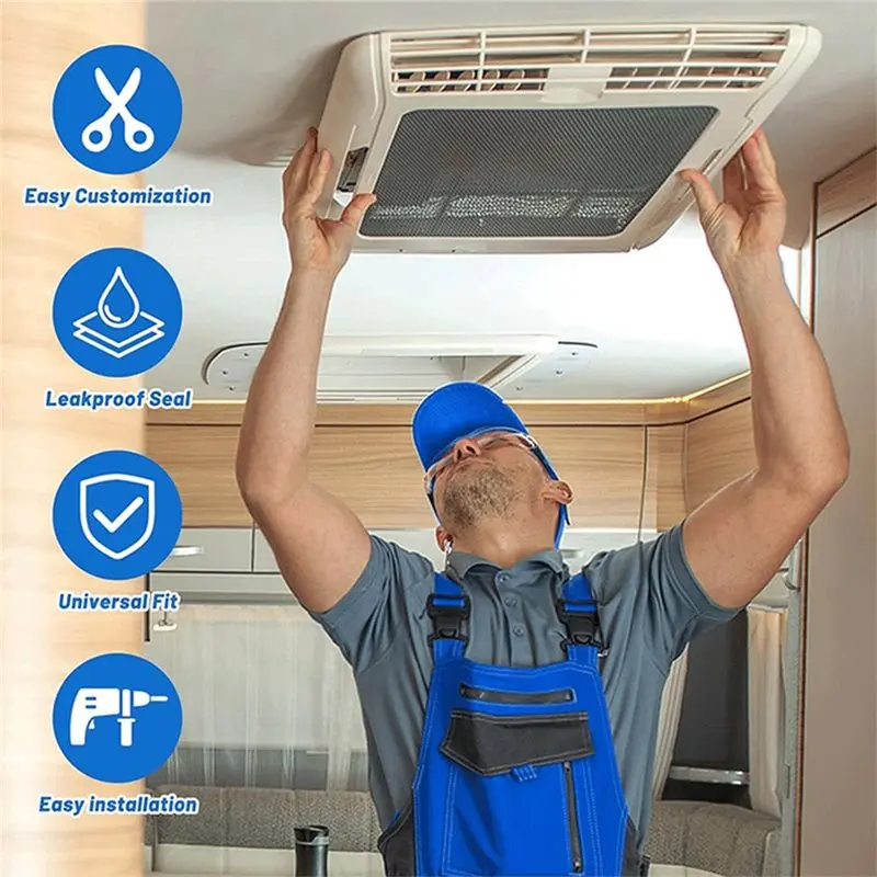 RV Air Conditioner Gasket Replacement, RV AC Gasket And Seal Kit, Leak-Proof RV A/C Seal, RV Roof Seal For Trailer, Van-M54K