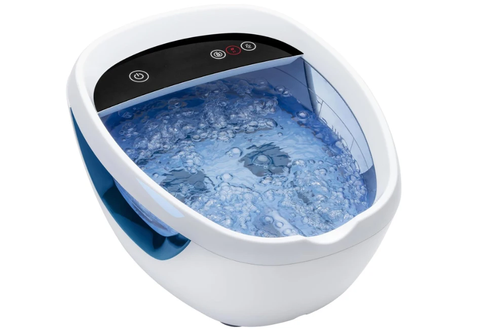 

Shiatsu Bliss Footbath with Heat Boost, Foot Spa Massager, Deep Kneading Pedicure Tub, Vibrating Bubbles with Soothing Heat