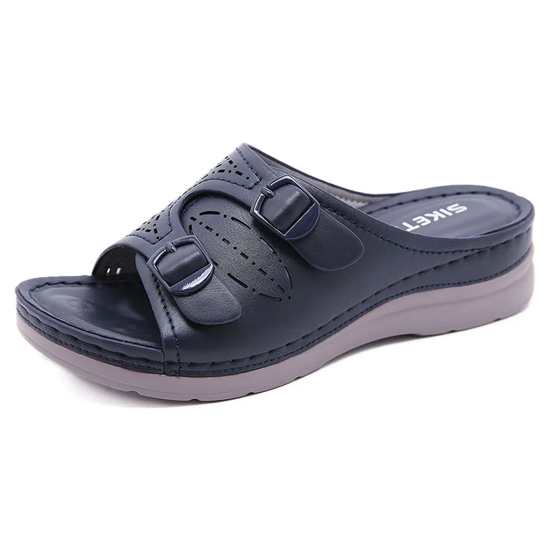 New Fashion Summer Shoes Women Slippers Thick Sole Women Beach Slippers Ladies Summer Holiday Shoes Plus Size 42 A3280