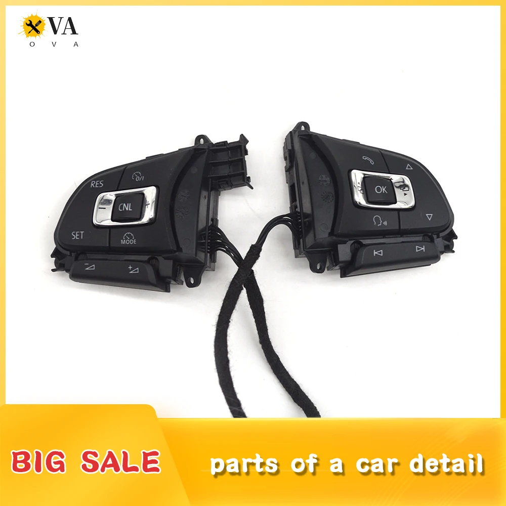 For VW Passat B8 Tiguan MK2 T-Roc without ACC multifunction steering wheel button 5NG 959 442 5NG959442