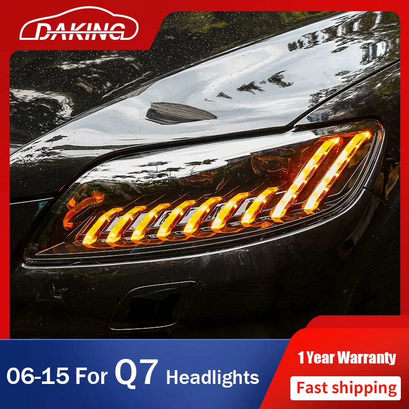 

Car Headlights for AUDI Q7 2006-2015 Q8 Style Head Lights All LED DRL Moving Turn Signal Lamp LED Lens Headlamps Auto Assembly