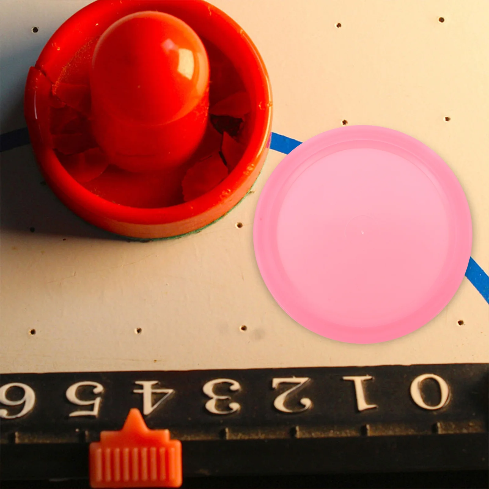 10 قطعة كرات الصولجان هوكي الجليد استبدال كرات الصولجان المستديرة لسطح الطاولة البلاستيك المتين معدات الهوكي الداخلية ملحقات صغيرة