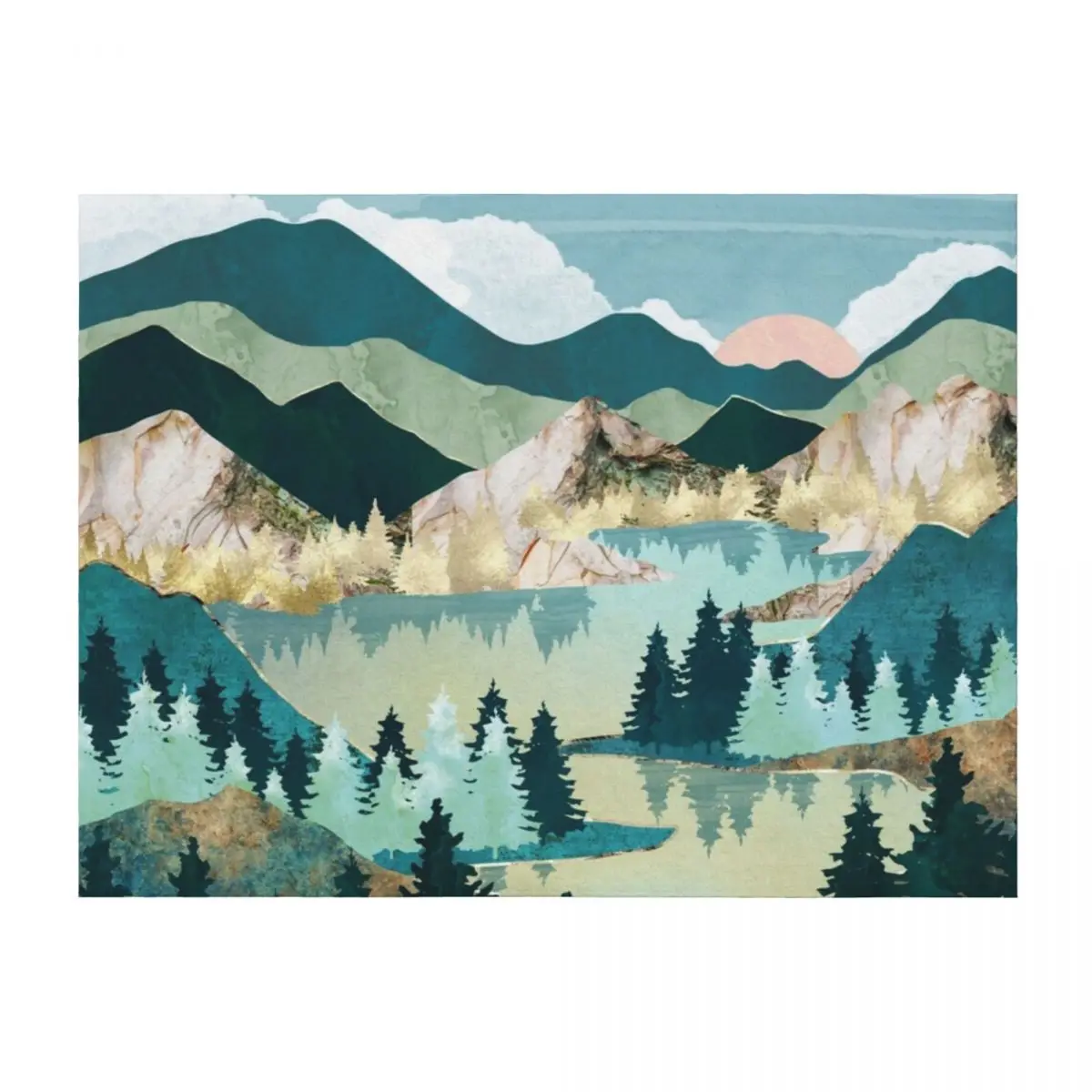 

Winter Sun Throw Blanket Decorative Throw Sofa Quilt Luxury Thicken Extra Large Throw Blankets