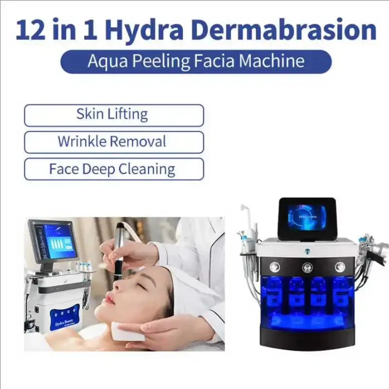 

Professional Portable 14-in-1 Aqua Peeling Hydro Oxygen Facial Machine Diamond Dermabrasion Hydro Facials Skin Care Device
