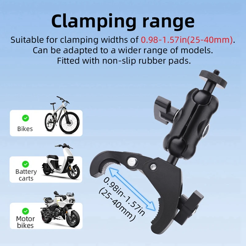 【A12I】Bike Holder Mount for DJI RC/RC2 2 RC Remote Controller,Motorcycle Handlebar Mount for Mini 4 Pro/Mini 3 Pro Accessories
