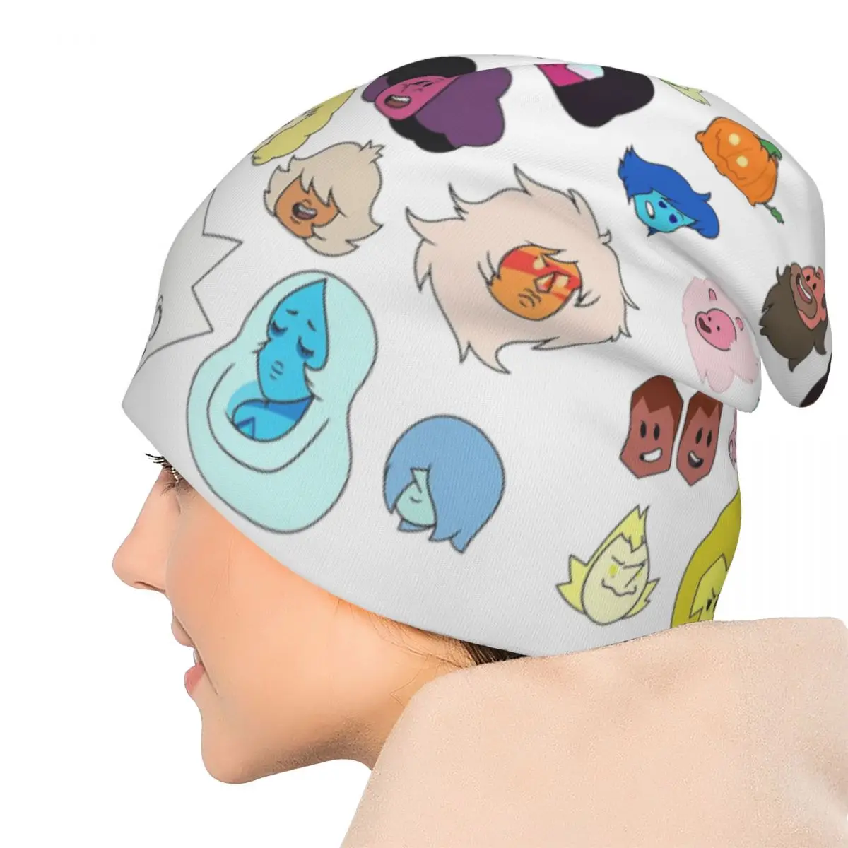 Steven Universe Heads Unisex Adult Beanies Caps Knitting Bonnet Hat Warm Fashion Autumn Winter Outdoor Skullies Hats