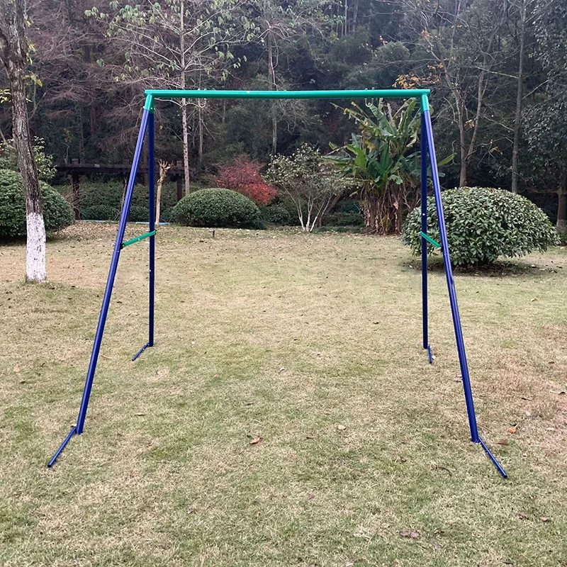 Outdoor Swing Frame A-type Swing Stand Yard Garden Furniture Leisure Swing Chair Patio Folding Swing Stand Amusement Equipment