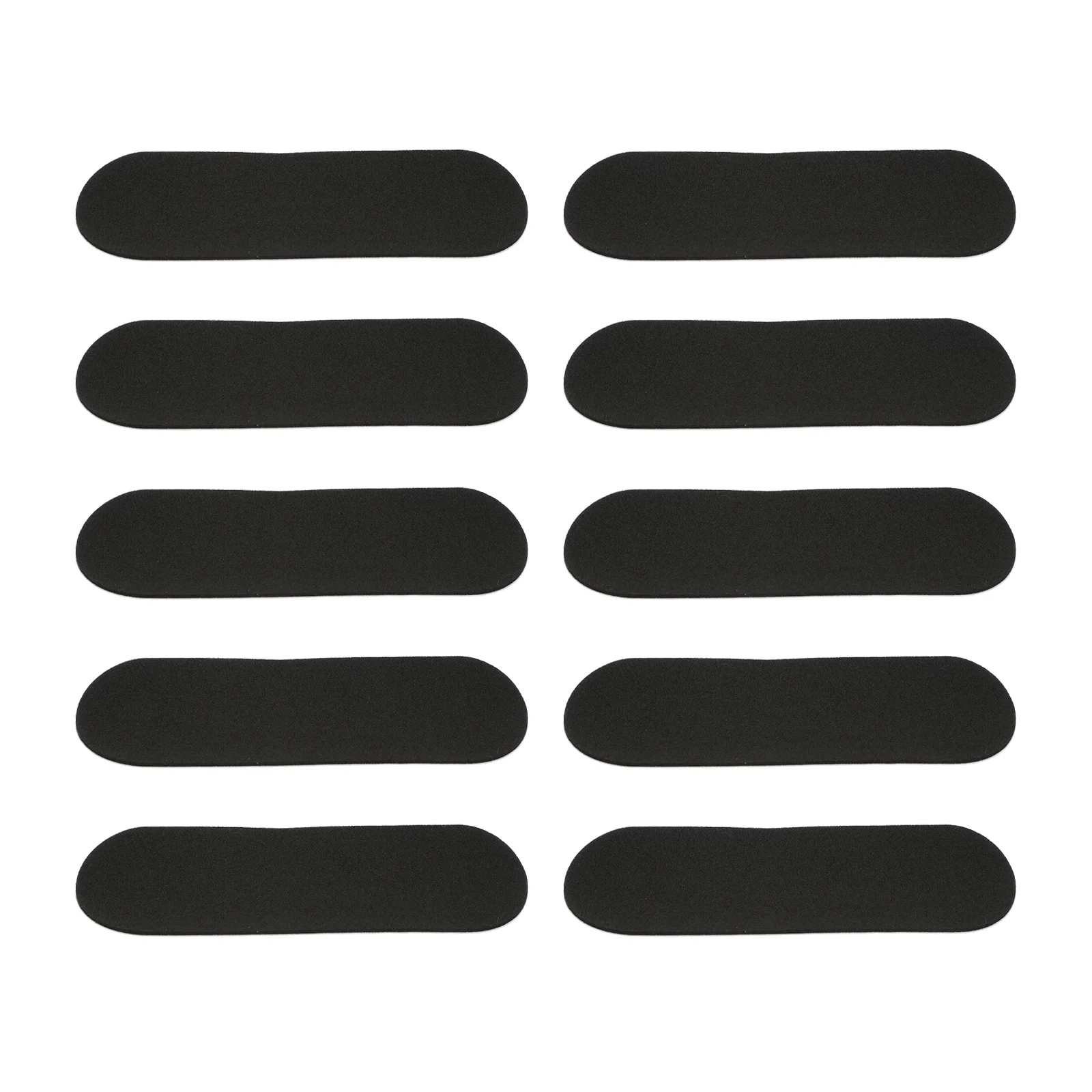 

10 Pcs Skateboard Finger Stickers Black Duct Tape Grip Sponge Foams for Fingerboards