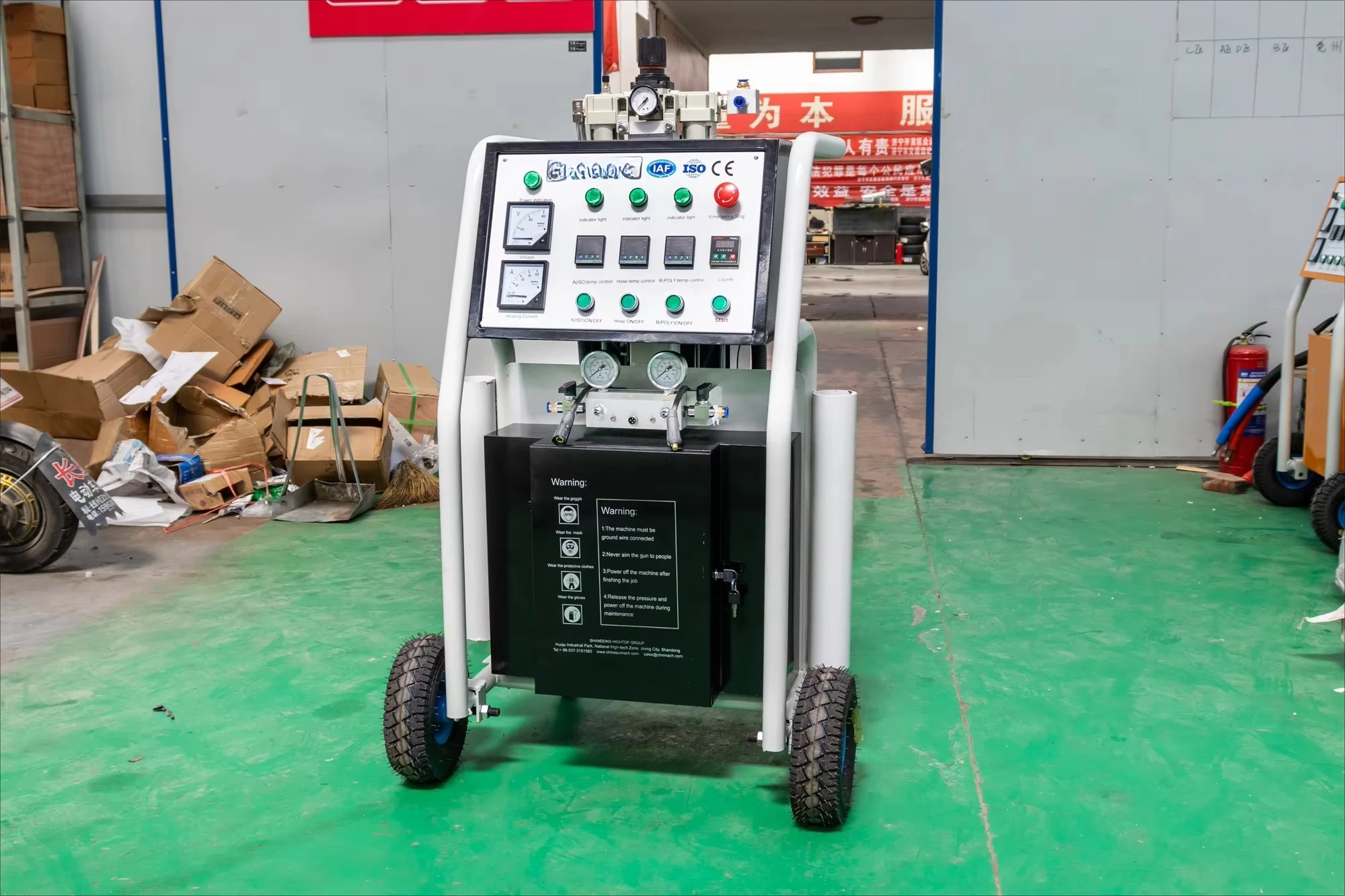 Air Powered Polyurethane Sprayer Machine Kit 2 Component Foam Injection Tool for Container House Wall Insulation Project